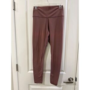 Colorfulkoala Womens High Waisted Yoga Leggings Dusty Rose Mauve Large L